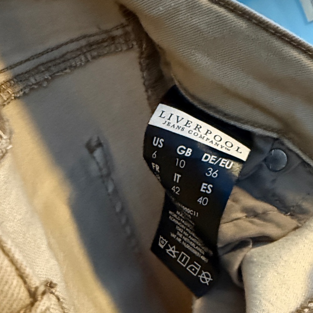 Liverpool Jeans Company Cropped Tan Jeans - Picture 3 of 3